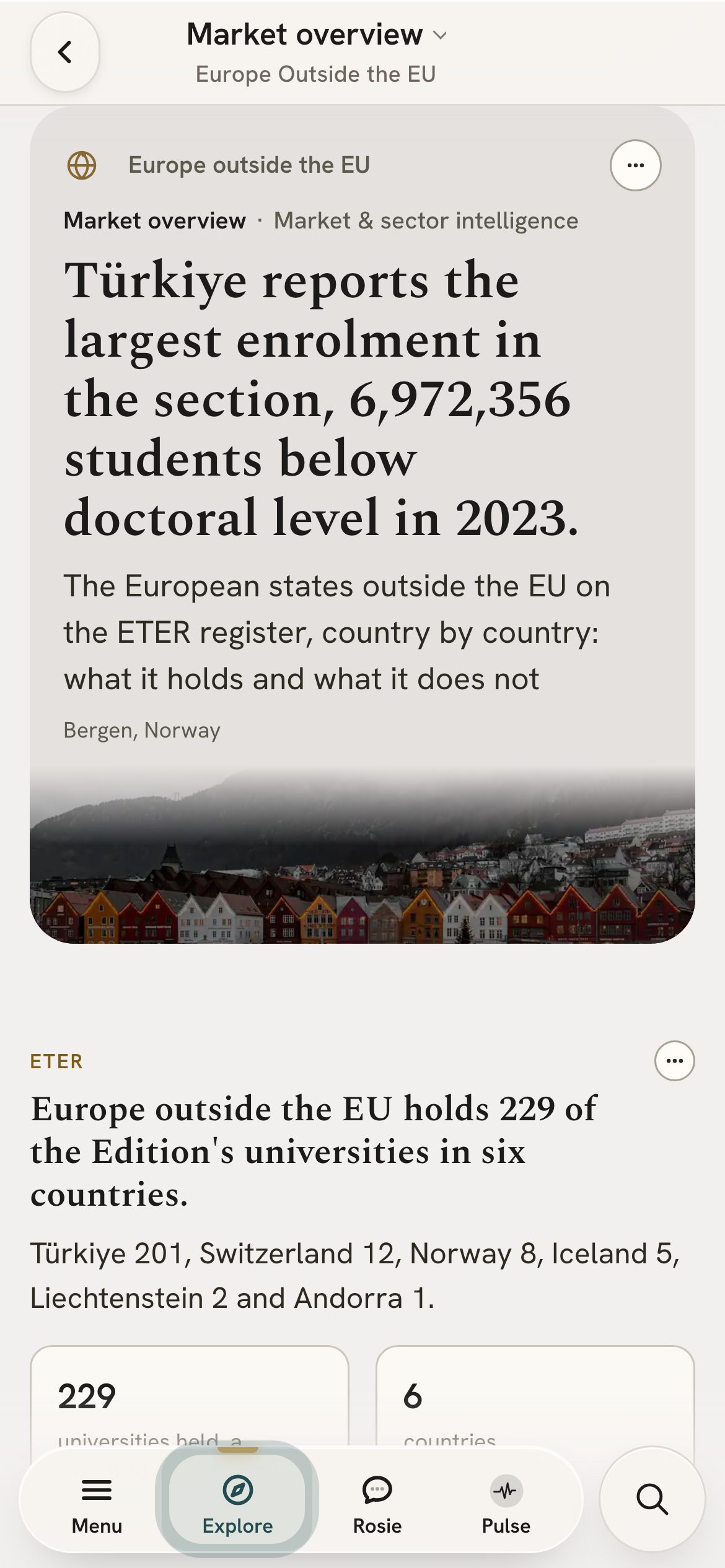 The Europe outside the EU page