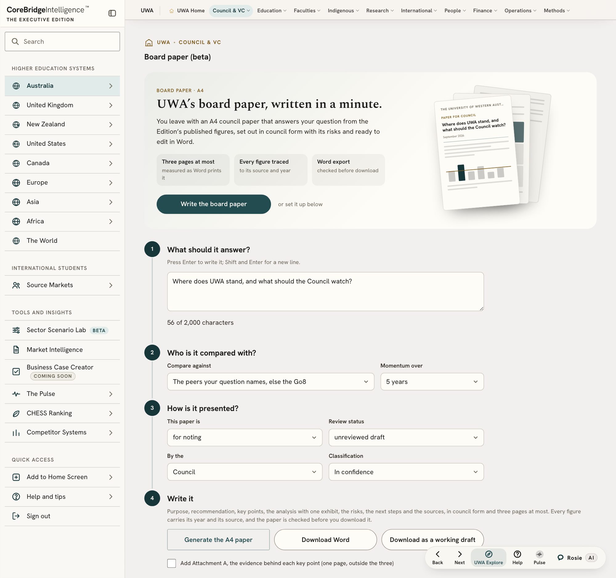 The board paper builder